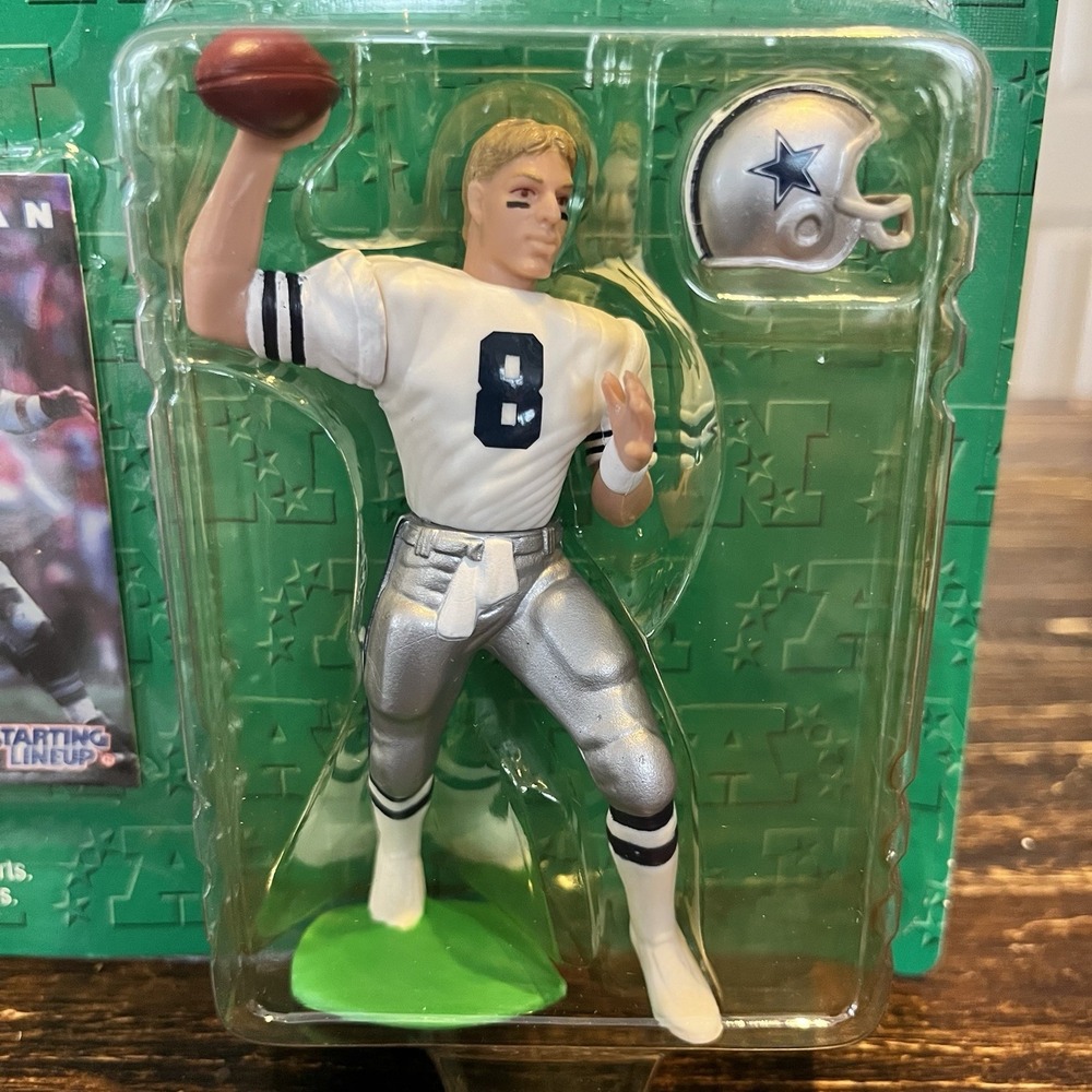 Vintage 1996 Troy Aikman Dallas Cowboys Starting Lineup Figure New Sealed - Picture 2 of 4